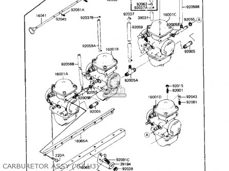 CARBURETOR ASSY ('83 H3) - KZ650H3 CSR 1983 USA CANADA