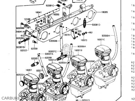 CARBURETOR ASSY (KZ650-H1) - KZ650H3 CSR 1983 USA CANADA