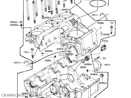CRANKCASE ('83 H3) - KZ650H3 CSR 1983 USA CANADA