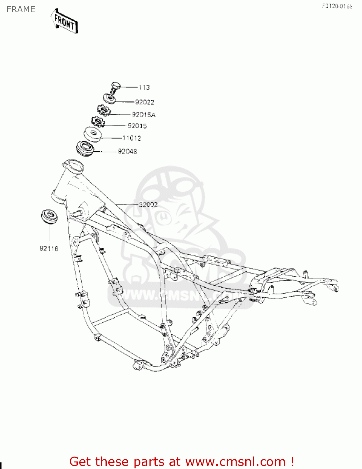 FRAME KZ700A1 1984 USA CALIFORNIA