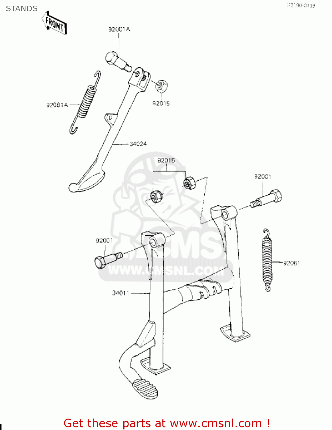 STANDS KZ700A1 1984 USA CALIFORNIA