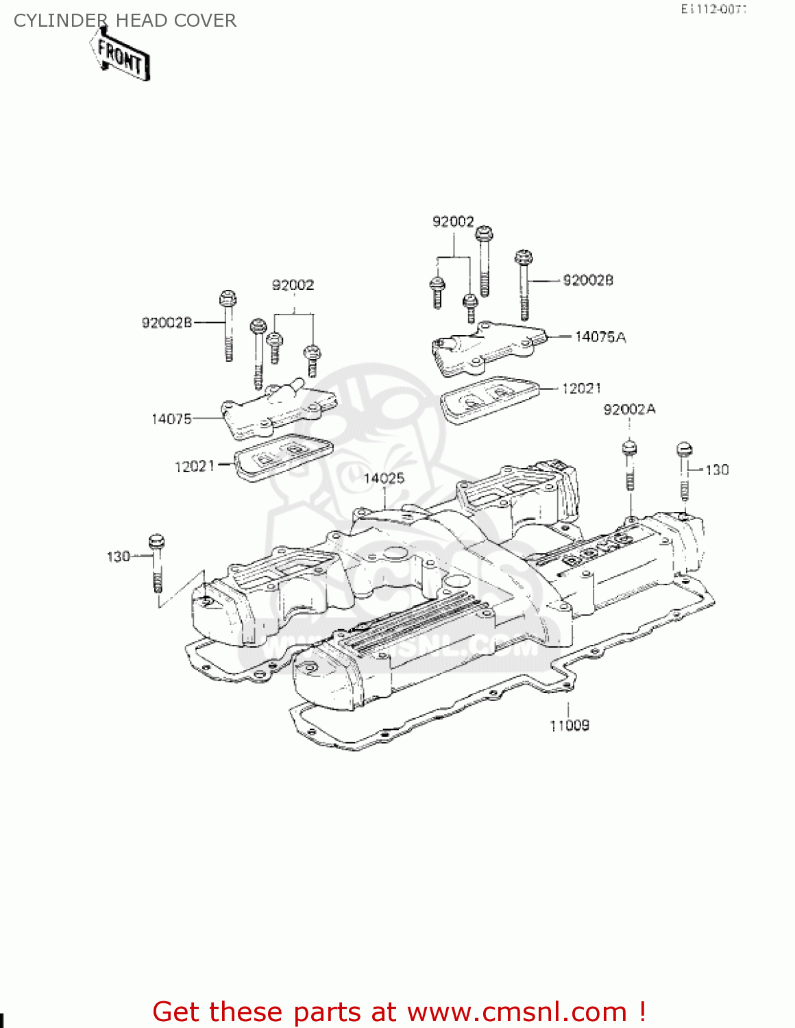 CYLINDER HEAD COVER KZ700A1 1984 USA CALIFORNIA