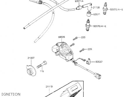 IGNITION - KZ700A1 1984 USA CALIFORNIA