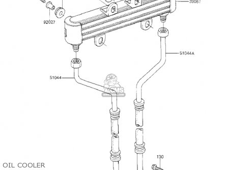 OIL COOLER - KZ700A1 1984 USA CALIFORNIA