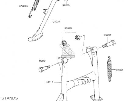 STANDS - KZ700A1 1984 USA CALIFORNIA