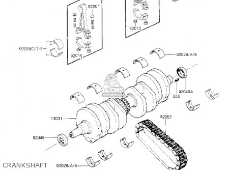 CRANKSHAFT - KZ700A1 1984 USA CALIFORNIA