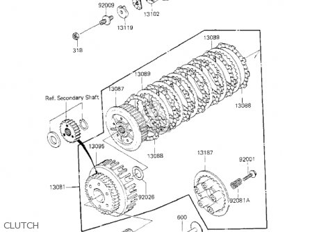 CLUTCH - KZ700A1 1984 USA CALIFORNIA