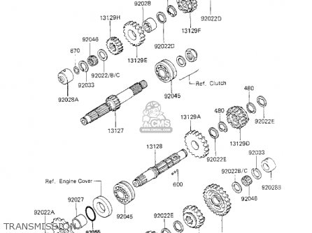 TRANSMISSION - KZ700A1 1984 USA CALIFORNIA