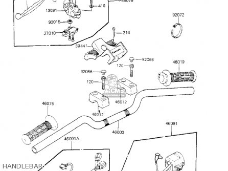 HANDLEBAR - KZ700A1 1984 USA CALIFORNIA