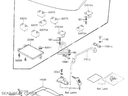 SEAT/SEAT COVER - KZ700A1 1984 USA CALIFORNIA