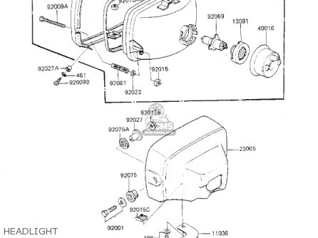HEADLIGHT - KZ700A1 1984 USA CALIFORNIA