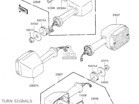 TURN SIGNALS - KZ700A1 1984 USA CALIFORNIA