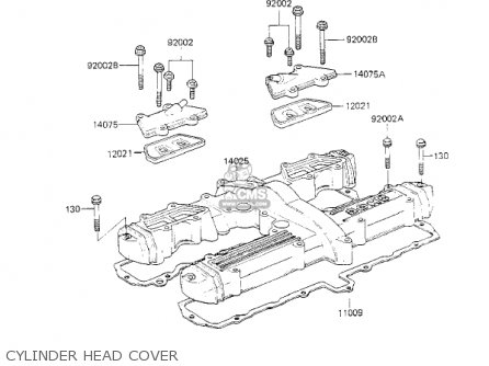 CYLINDER HEAD COVER - KZ700A1 1984 USA CALIFORNIA