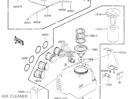 AIR CLEANER - KZ700A1 1984 USA CALIFORNIA