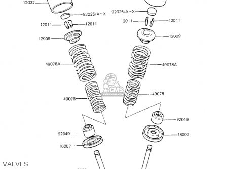 VALVES - KZ700A1 1984 USA CALIFORNIA