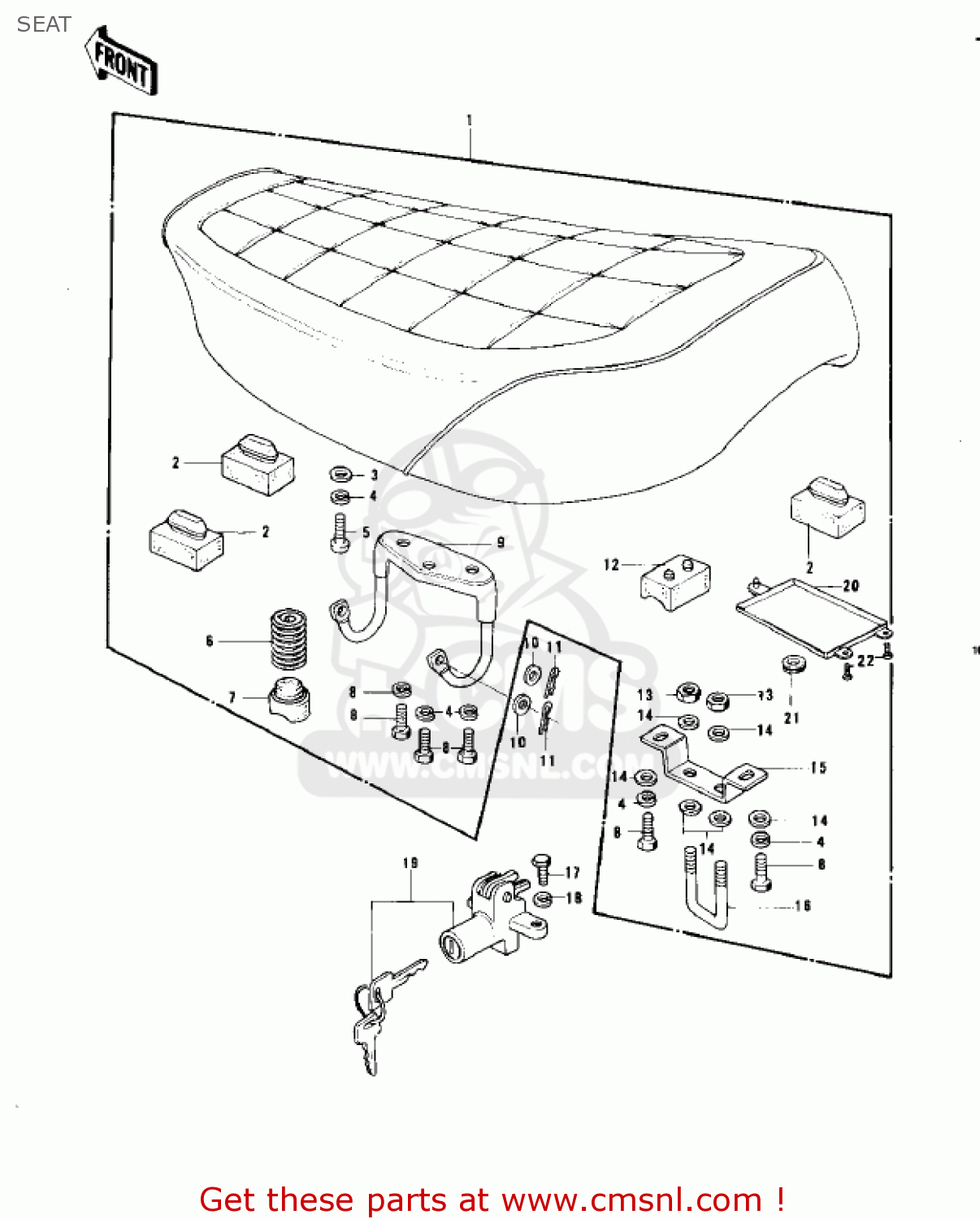 SEAT KZ750B3 1978 USA CANADA / MPH KPH