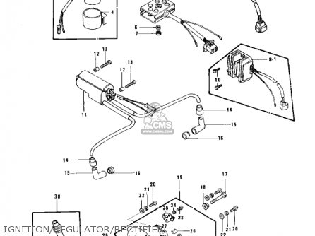 IGNITION/REGULATOR/RECTIFIER - KZ750B3 1978 USA CANADA / MPH KPH