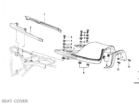 SEAT COVER - KZ750B3 1978 USA CANADA / MPH KPH