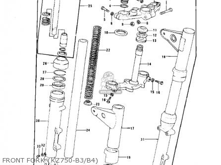 Kawasaki KZ750B3 1978 USA CANADA / MPH KPH parts lists and schematics