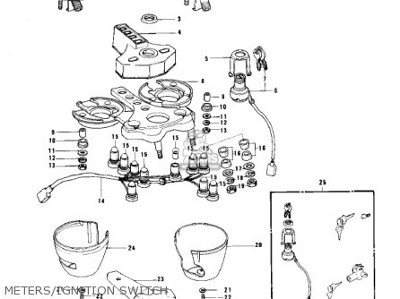 Kawasaki KZ750B3 1978 USA CANADA / MPH KPH parts lists and schematics