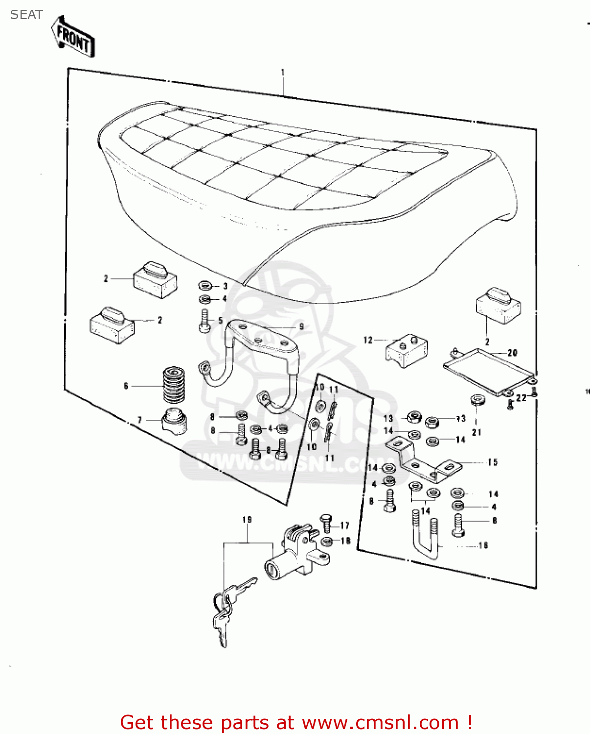 SEAT KZ750B4 1979 USA CANADA / MPH KPH