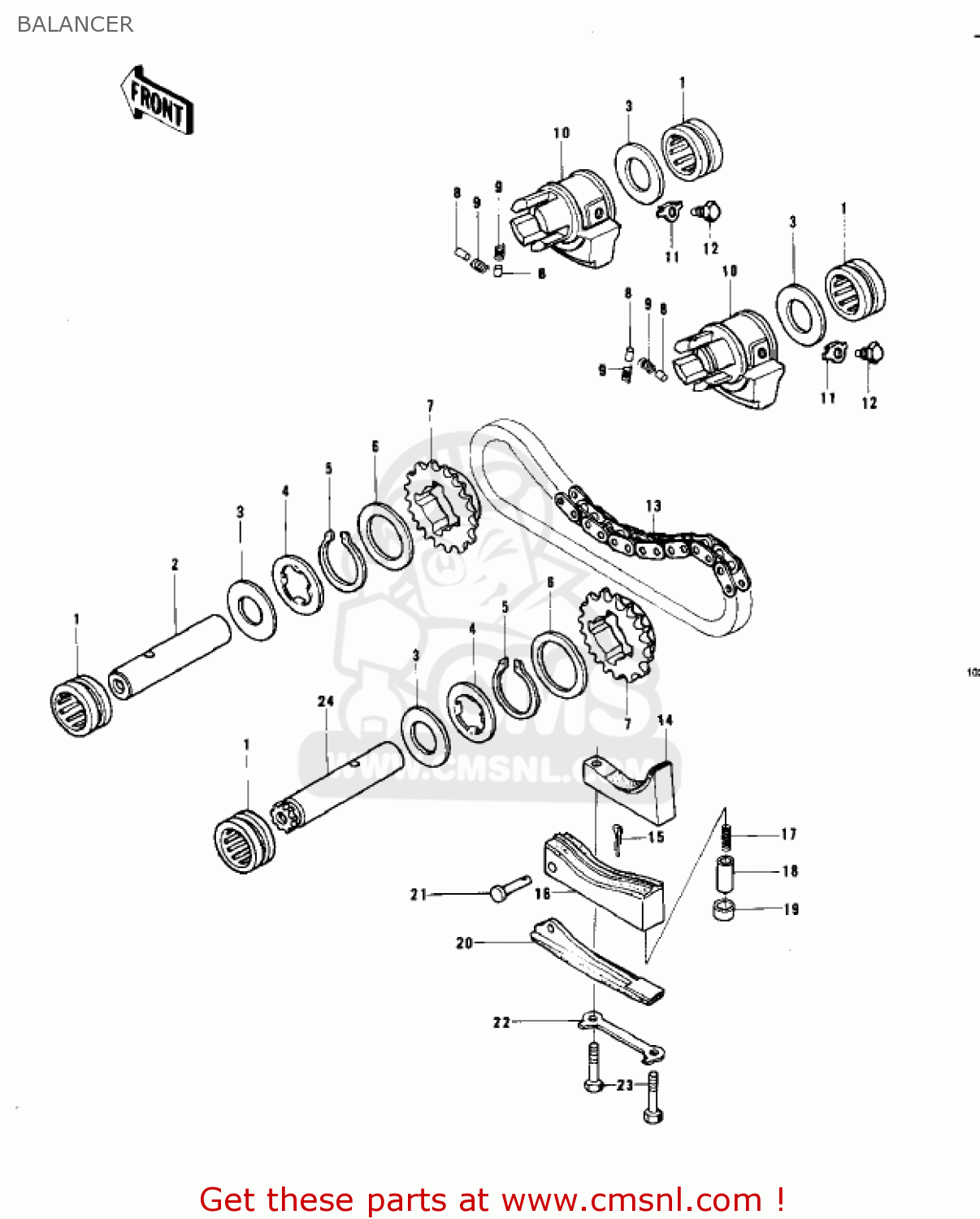 BALANCER KZ750B4 1979 USA CANADA / MPH KPH