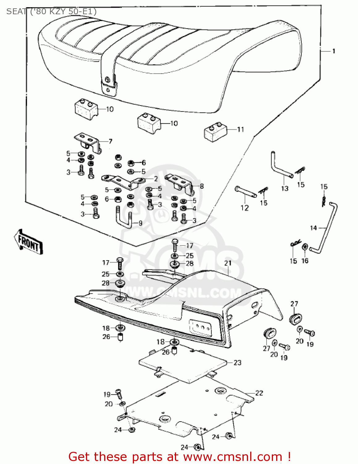 SEAT ('80 KZY 50-E1) KZ750E1 1980 USA CANADA