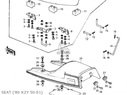 SEAT ('80 KZY 50-E1) - KZ750E1 1980 USA CANADA