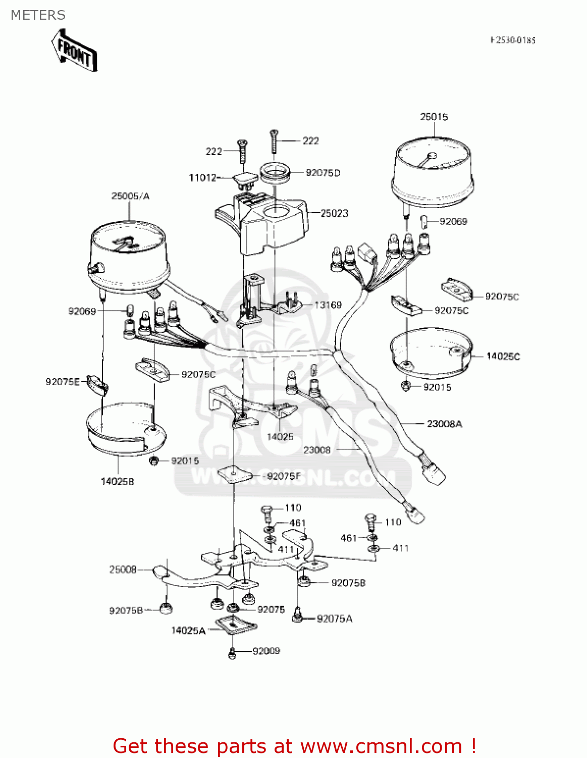 METERS KZ750F1 SHAFT 1983 USA CANADA / LTD