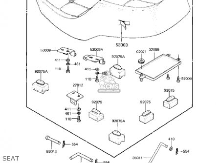 SEAT - KZ750F1 SHAFT 1983 USA CANADA / LTD