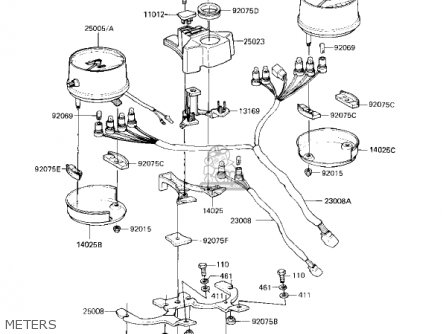 METERS - KZ750F1 SHAFT 1983 USA CANADA / LTD