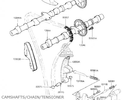 CAMSHAFTS/CHAIN/TENSIONER - KZ750F1 SHAFT 1983 USA CANADA / LTD