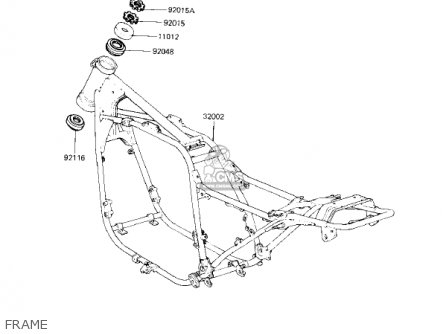 FRAME - KZ750F1 SHAFT 1983 USA CANADA / LTD