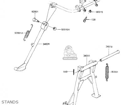 STANDS - KZ750F1 SHAFT 1983 USA CANADA / LTD