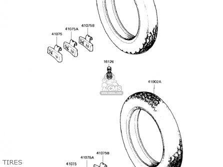 TIRES - KZ750F1 SHAFT 1983 USA CANADA / LTD