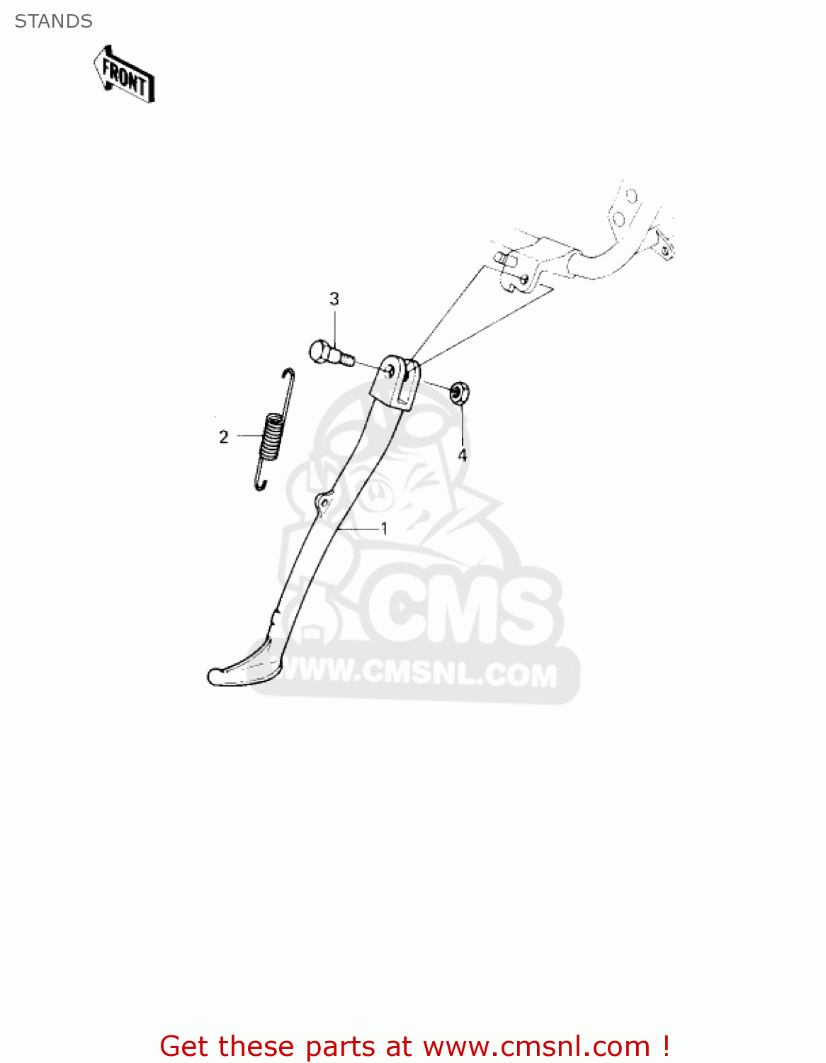 STANDS KZ750G1 1980 USA CANADA / LTDII MPH KPH