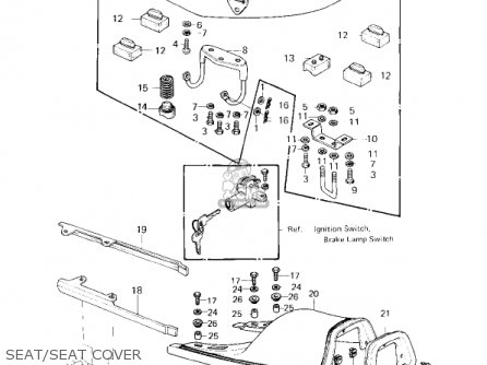 SEAT/SEAT COVER - KZ750G1 1980 USA CANADA / LTDII MPH KPH