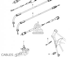 CABLES - KZ750G1 1980 USA CANADA / LTDII MPH KPH