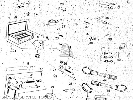 SPECIAL SERVICE TOOLS - KZ750G1 1980 USA CANADA / LTDII MPH KPH