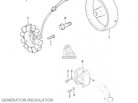GENERATOR/REGULATOR - KZ750G1 1980 USA CANADA / LTDII MPH KPH
