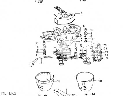 METERS - KZ750G1 1980 USA CANADA / LTDII MPH KPH