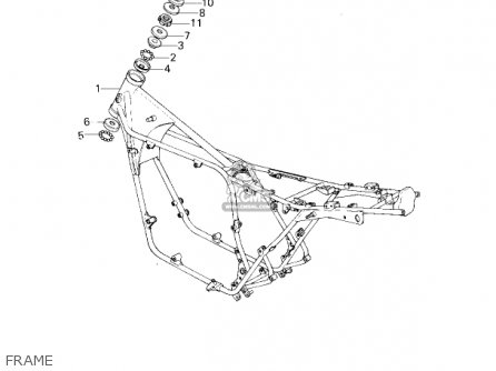 FRAME - KZ750G1 1980 USA CANADA / LTDII MPH KPH