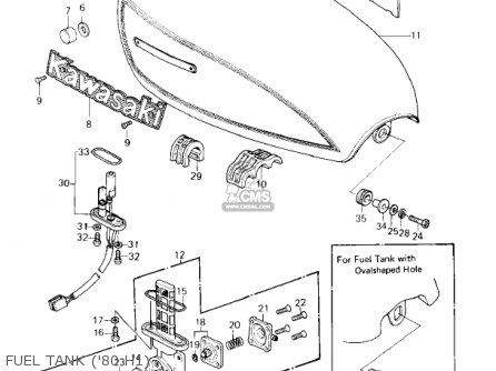 FUEL TANK ('80 H1) - KZ750H1 1980 USA CANADA / LTD