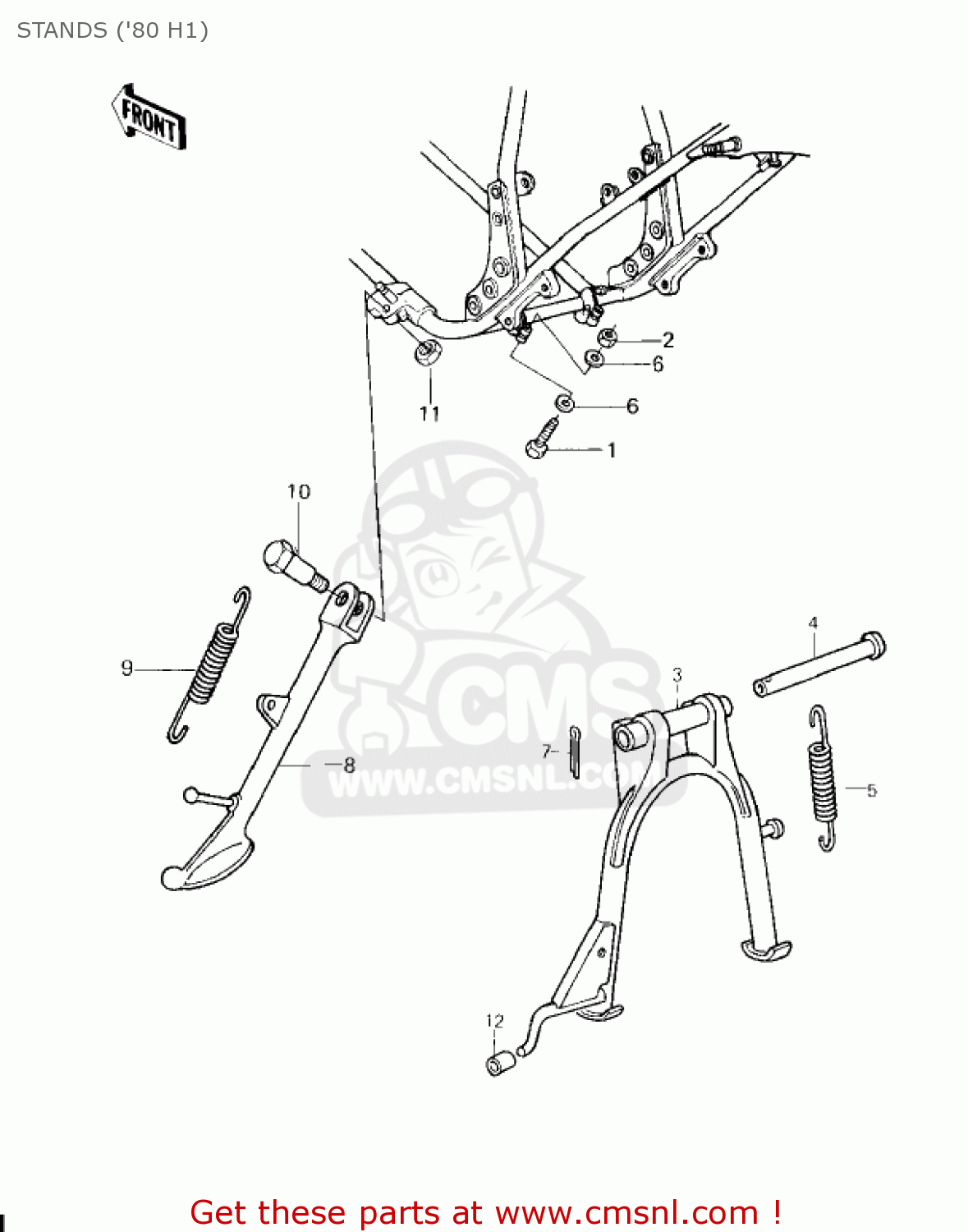 STANDS ('80 H1) KZ750H2 1981 USA CANADA / LTD