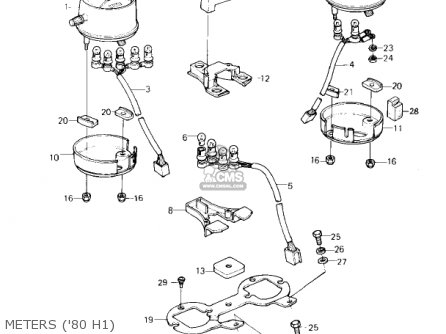 METERS ('80 H1) - KZ750H2 1981 USA CANADA / LTD