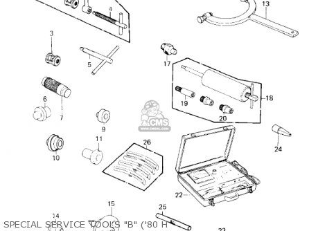 SPECIAL SERVICE TOOLS "B" ('80 H - KZ750H2 1981 USA CANADA / LTD