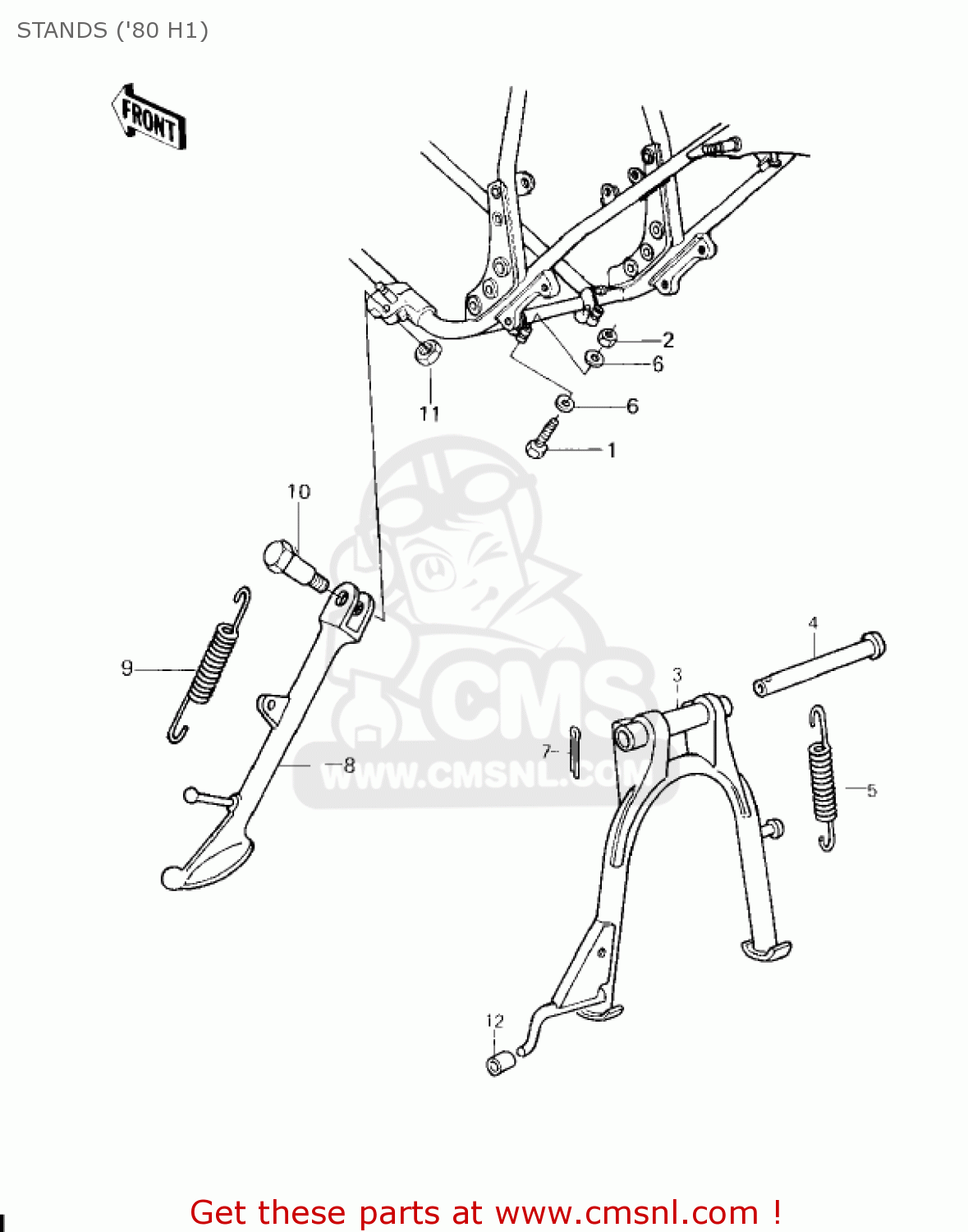 STANDS ('80 H1) KZ750H3 1982 USA CANADA / LTD