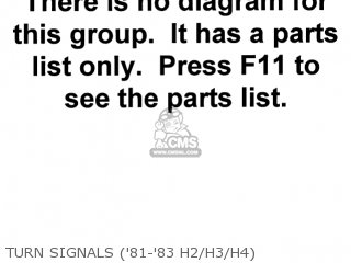 TURN SIGNALS ('81-'83 H2/H3/H4) - KZ750H3 1982 USA CANADA / LTD