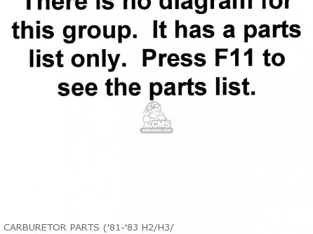 CARBURETOR PARTS ('81-'83 H2/H3/ - KZ750H3 1982 USA CANADA / LTD