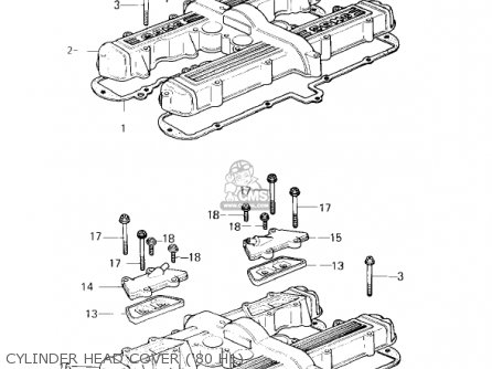 Kawasaki KZ750H3 1982 USA CANADA / LTD parts lists and schematics